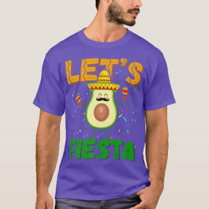 Camiseta Avocado Mustache Sombrero Cinco De Mayo Deixa Fies