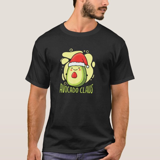 Camiseta Avocado Natal Vegan Papai Noel Guacamole Baixo (Frente)