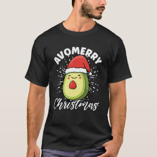 Camiseta Avocado Natal Vegan Papai Noel Guacamole Baixo