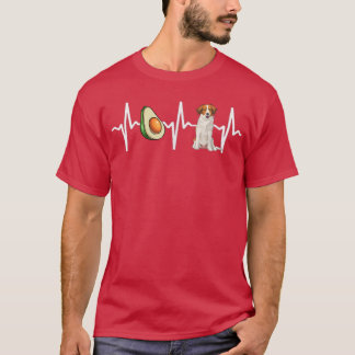 Camiseta Avocado Nederlandse Kooikerhondje Heartbeat Dog Lo