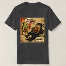 Avocado Ninja "Maduro Demais" — Quadrinho Retrô Di