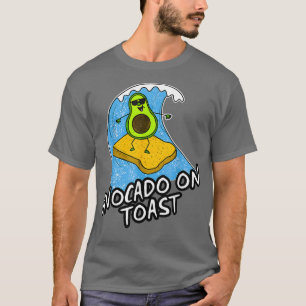Camiseta Avocado No Brinde Surfando Engraçado Comendo Saudá