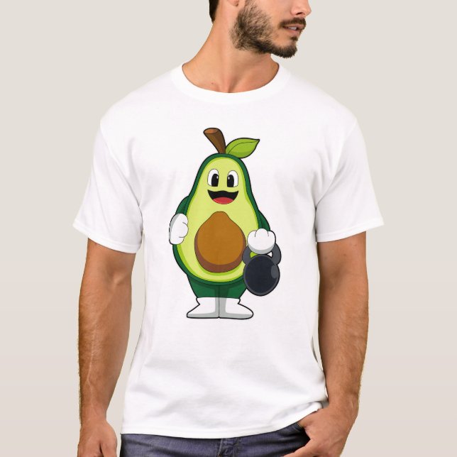 Camiseta Avocado no Fortalecimento com Dumbbells (Frente)