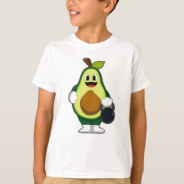 Camiseta Avocado no Fortalecimento com Dumbbells (Frente)