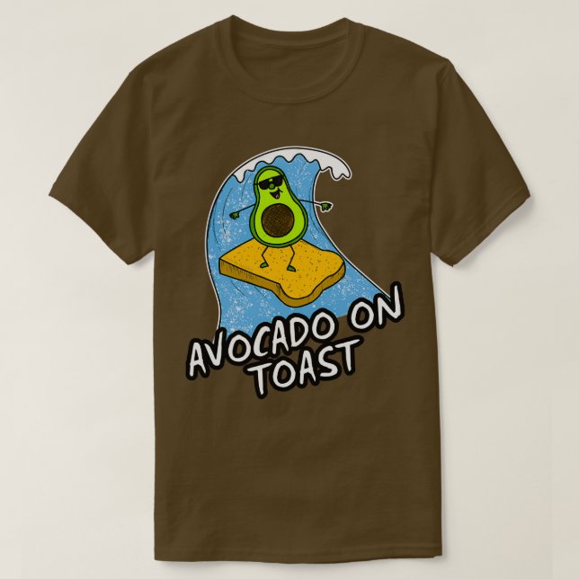 Camiseta Avocado No Surfe De Banast Avocados Vegan Sum (Frente do Design)