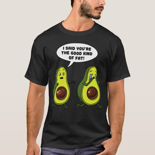 Camiseta Avocado O Bom Tipo De Piada De Vegan Engraçado (Frente)