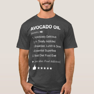 Camiseta Avocado Oil Definition Significa Engraçado