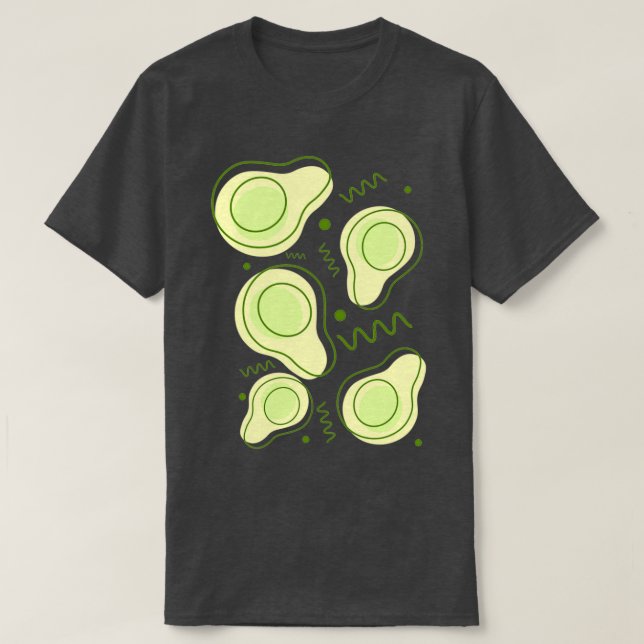 Camiseta Avocado Padrão 9 2 (Frente do Design)
