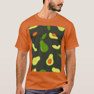 Camiseta Avocado Padrão Verde Escuro