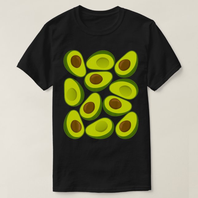 Camiseta Avocado Pattern Avocados (Frente do Design)