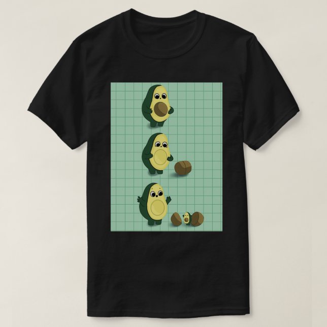 Camiseta Avocado perdendo espaço para novo abacate (Frente do Design)