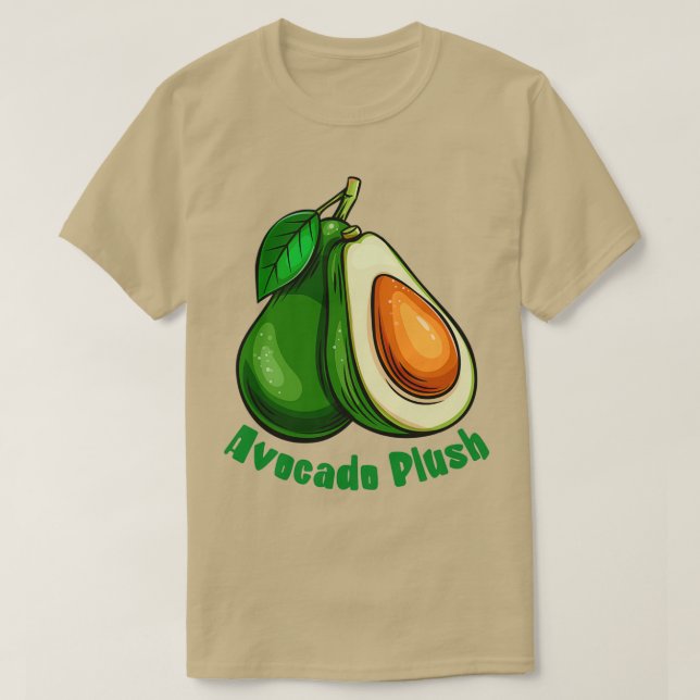 Camiseta Avocado Plush 2 1 (Frente do Design)