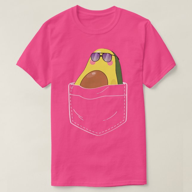 Camiseta Avocado Pocket Avocado Avocado em Meu Bolso (Frente do Design)