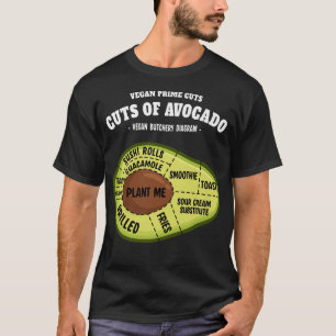 Camiseta Avocado Prime Custa Engraçado Vegan Butcher & Avoc
