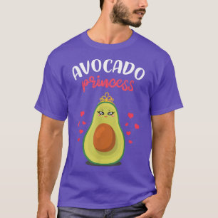 Camiseta Avocado Princesa Com Engraçado Coroa Guacamole Veg