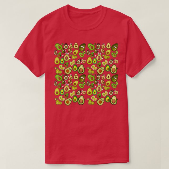 Camiseta Avocado prush eu amo abacate (Frente do Design)