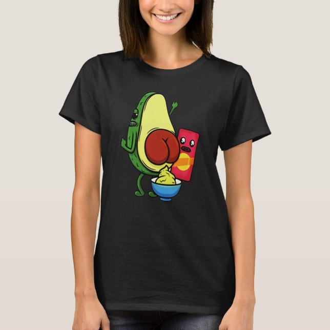 Camiseta Avocado Pun Wordplay Healthy Eating Habit Vegan Ve (Frente)
