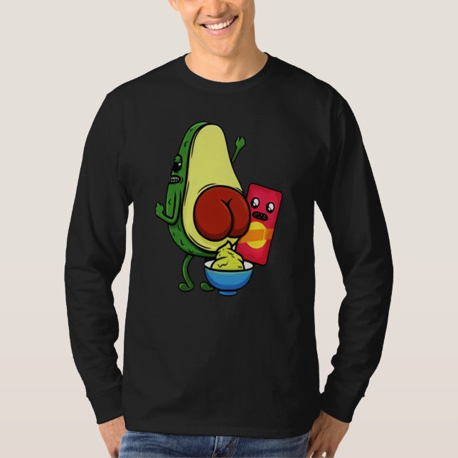 Camiseta Avocado Pun Wordplay Healthy Eating Habit Vegan Ve (Frente)