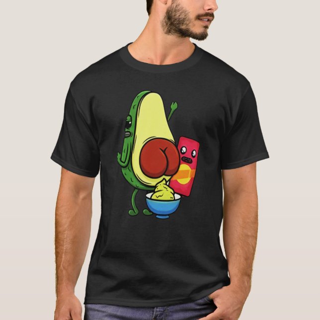 Camiseta Avocado Pun Wordplay Healthy Eating Habit Vegan Ve (Frente)