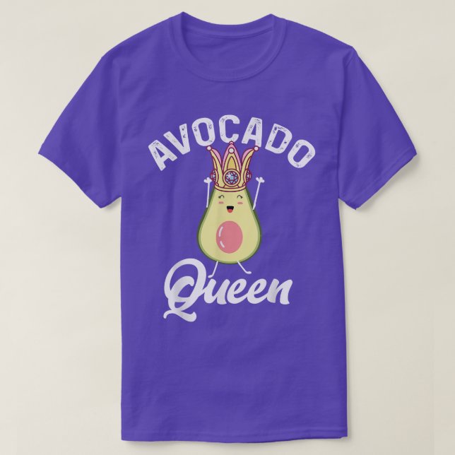 Camiseta Avocado Queen Guacamole Fan Vegan Veggie Vegetaria (Frente do Design)