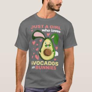Camiseta Avocado Raparigas Coelho Mulheres Coelhinhas Flore