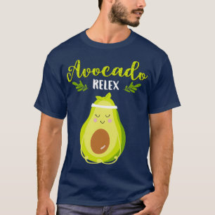 Camiseta Avocado Relax Avocado Yoga Pose Avocado Vegan Vovô