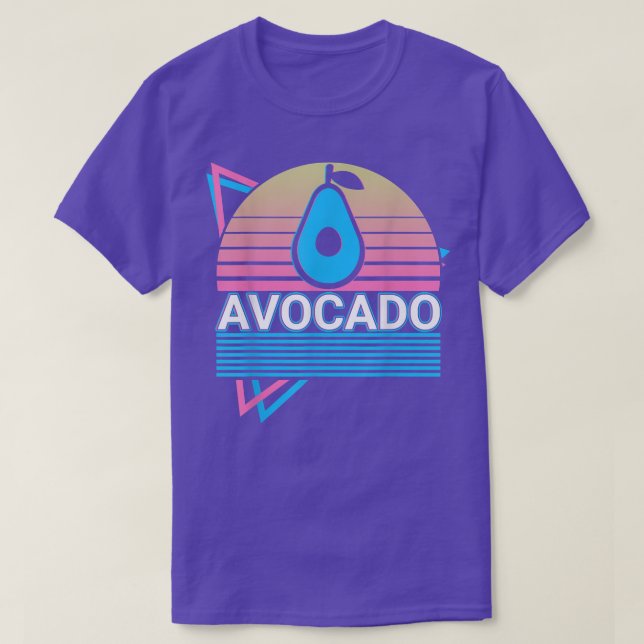 Camiseta Avocado Retro (Frente do Design)