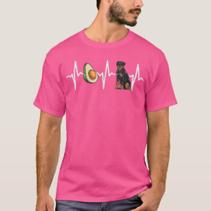 Camiseta Avocado Rottweiler Pulso Cardíaco
