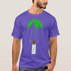 Camiseta Avocado Seed Toothleck Cultivo Clássico Sujeira