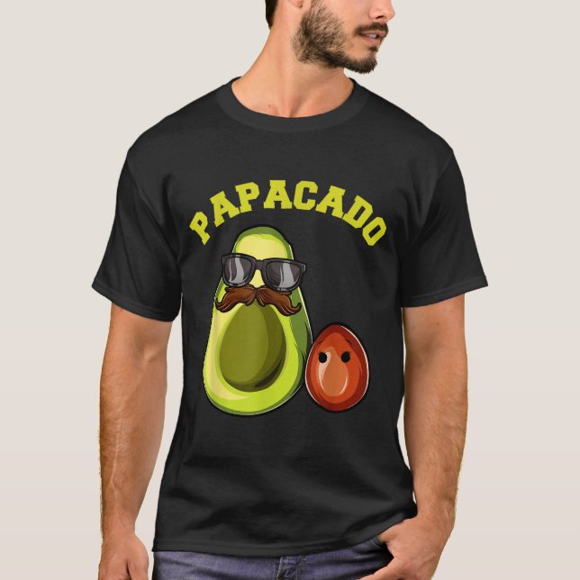 Camiseta Avocado Shirt For Men, Papacado Pregnancy Announce (Frente)