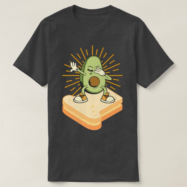 Camiseta Avocado Toast Costume Dabbing Avocado (Frente do Design)
