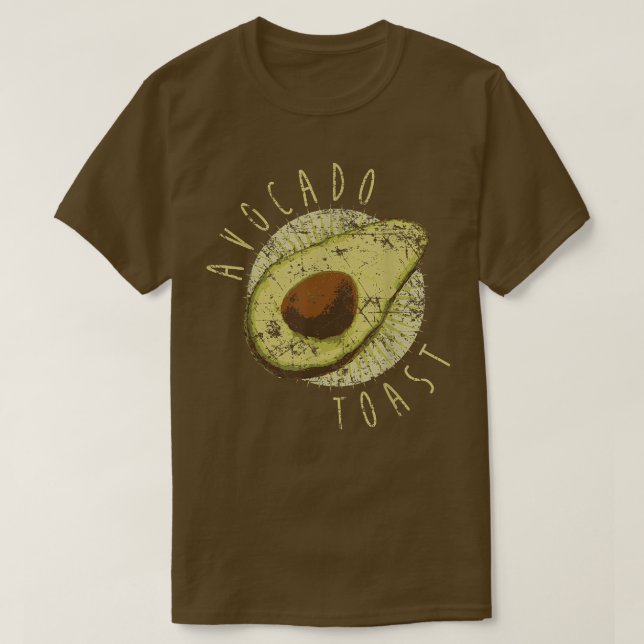 Camiseta Avocado Toast, Engraçada Comendo Paleo Memo avoc (Frente do Design)