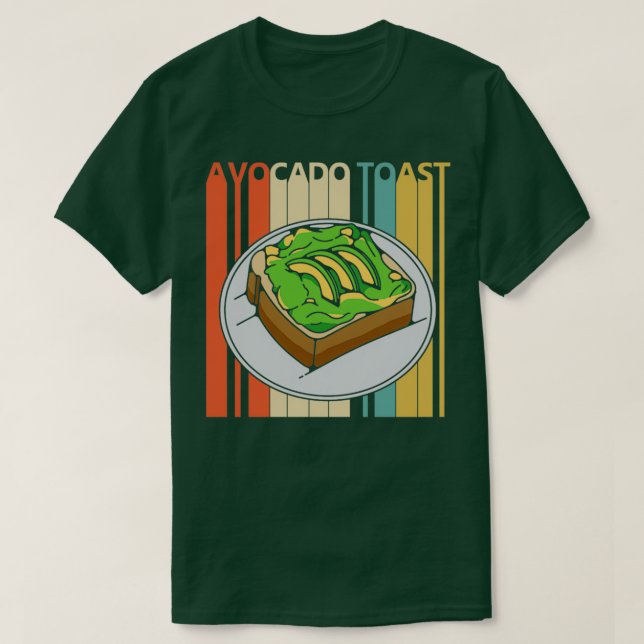 Camiseta Avocado Toast Gifts Vintage Avocado Toast (Frente do Design)