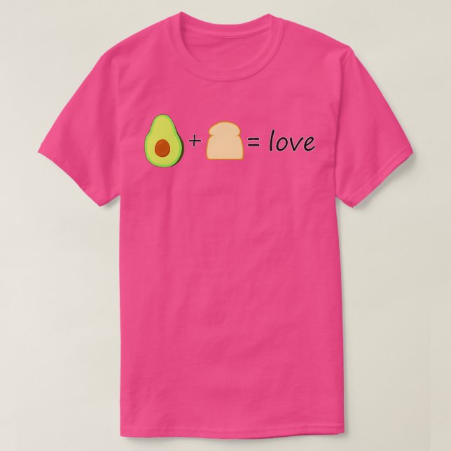 Camiseta Avocado Toast Love (Frente do Design)