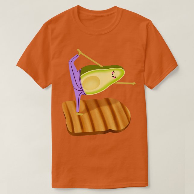 Camiseta Avocado Toast Yoga (Frente do Design)