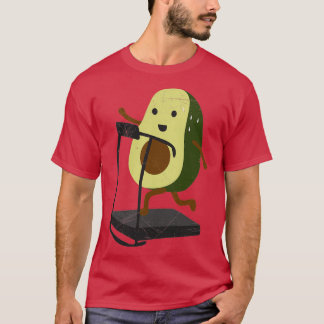 Camiseta Avocado Treadmill Runner Workout Funny Gift Ideia