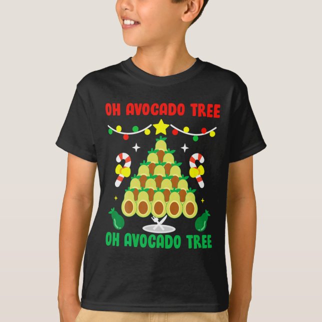 Camiseta Avocado Tree Funny Food Vegan Christmas Gift  (Frente)