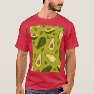 Camiseta Avocado Tropical Deliciosa Estilo Floral