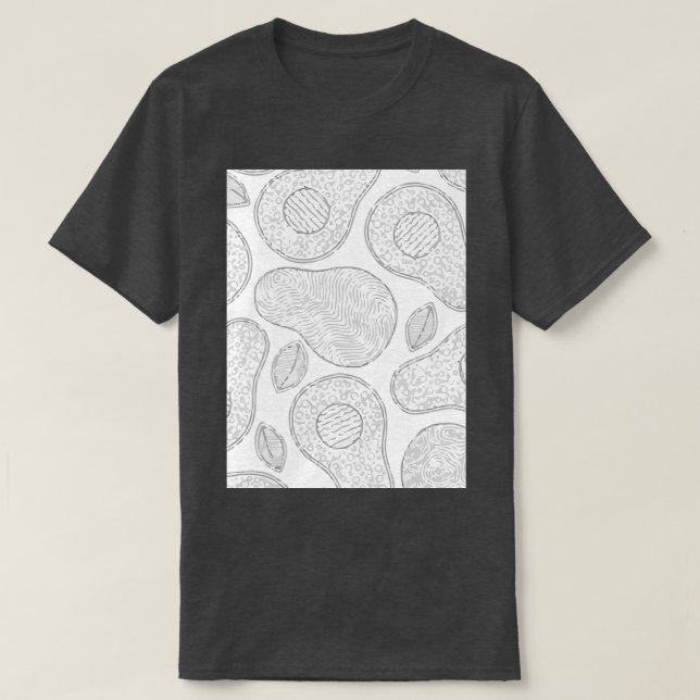 Camiseta Avocado Tropical Exótica (Frente do Design)