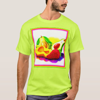 Camiseta Avocado tropical, morango e manga. Comprar Agora