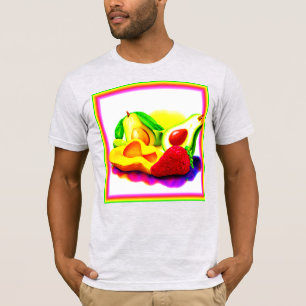 Camiseta Avocado tropical, morango e manga. Comprar Agora
