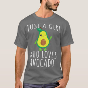Camiseta Avocado Vegan Vegetarian Apenas Uma Menina Que Ama