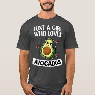 Camiseta Avocado Vegan Vegetarian Apenas Uma Menina Que Ama