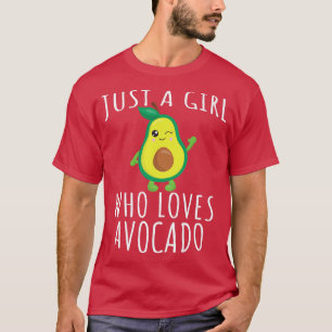 Camiseta Avocado Vegan Vegetarian Apenas Uma Menina Que Ama