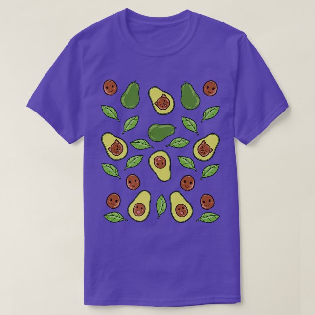 Camiseta Avocado Vegetable Pattern (Frente do Design)