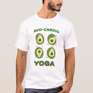 Camiseta Avocado Yoga Avo-Cardio Exercício Malhação Gym Wor