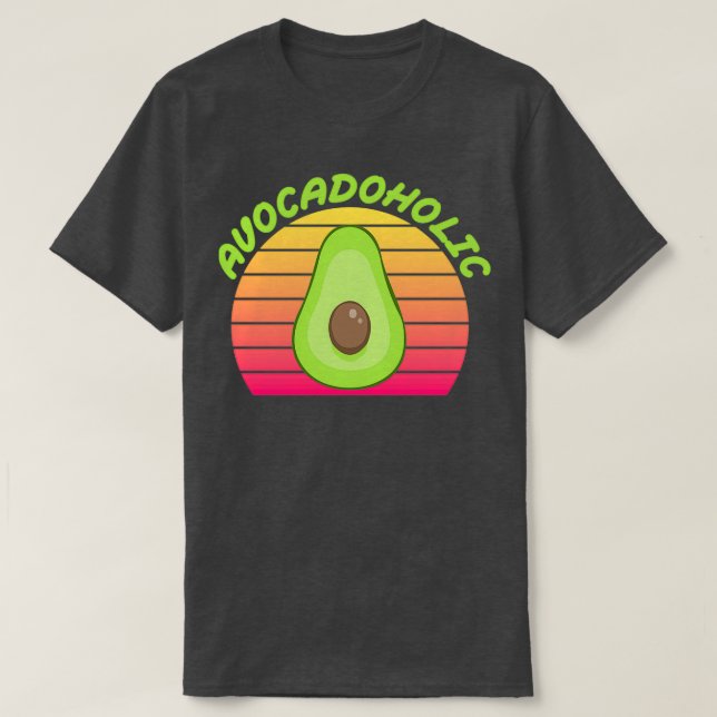 Camiseta Avocadoholo Avocado Gift Vegan Vegetarian Vegan G (Frente do Design)