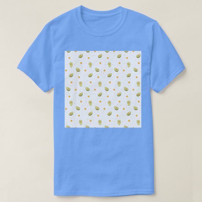 Camiseta Avocados Patterno Avocado Fundo Cute Avocado A (Frente do Design)