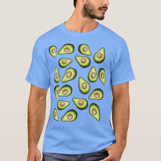 Camiseta Avocados Patterno Engraçado Santo Guacamole Costum