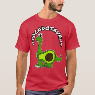 Camiseta Avocadossauro Avocado Dinossauro Diplodocus Saudáv